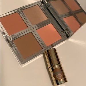 elf total face palette & benefit contour stick